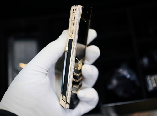 Signature S Rose Gold Full Diamond